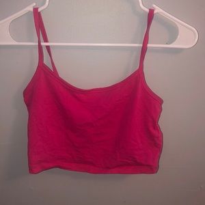 Pink crop top